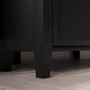 Corner Black Wooden TV Stand with Storage - TV's up to 43" - Delilah