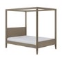 Double Four Poster Bed Frame in Dark Wood - Delilah