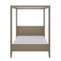 Double Four Poster Bed Frame in Dark Wood - Delilah