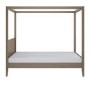 King Size Four Poster Bed Frame in Dark Wood - Delilah