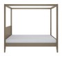 Super King Four Poster Bed Frame in Dark Wood - Delilah