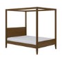 Double Four Poster Bed Frame in Walnut - Delilah