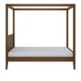 Double Four Poster Bed Frame in Walnut - Delilah