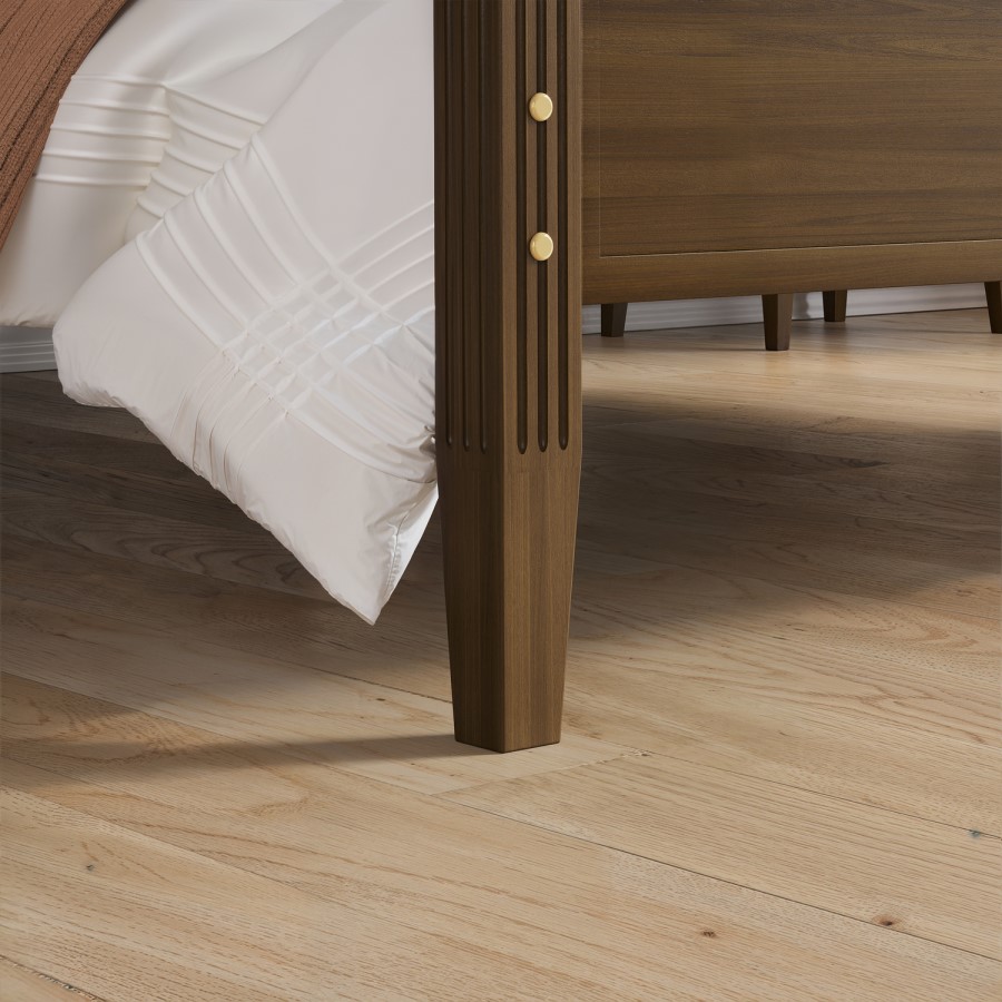 King Size Four Poster Bed Frame in Walnut - Delilah