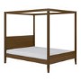 King Size Four Poster Bed Frame in Walnut - Delilah