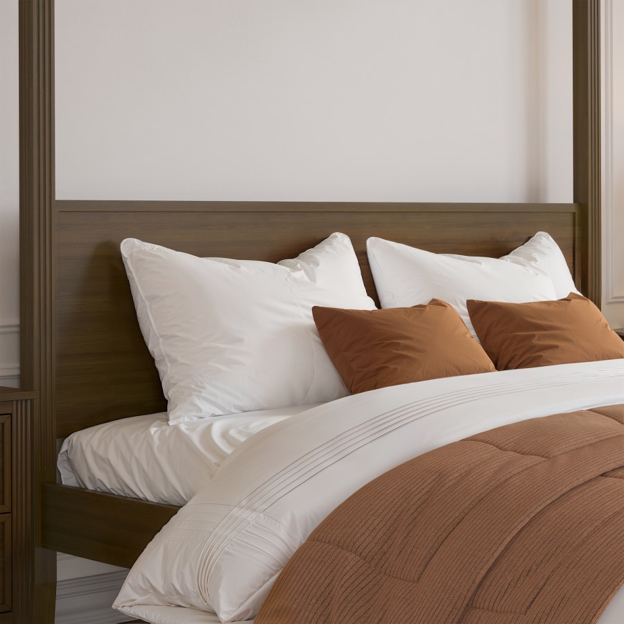 Super King Four Poster Bed Frame in Walnut - Delilah