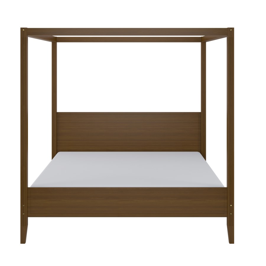 Super King Four Poster Bed Frame in Walnut - Delilah