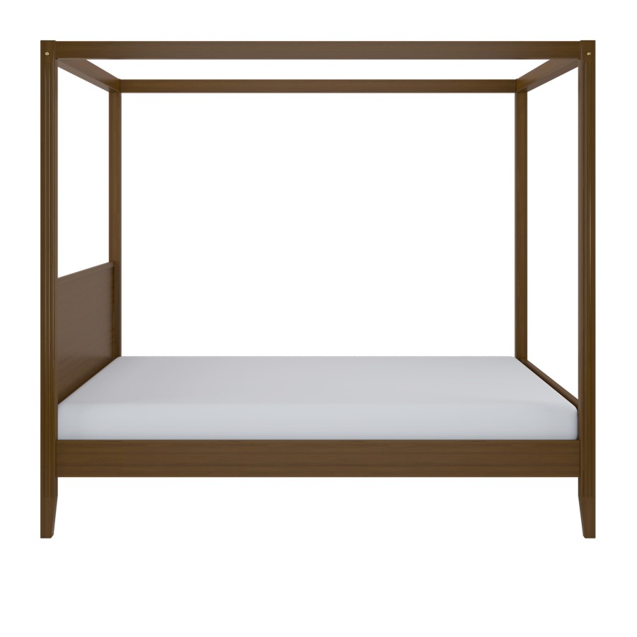 Super King Four Poster Bed Frame in Walnut - Delilah