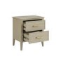 Light Wood 2 Drawer Bedside - Delilah 