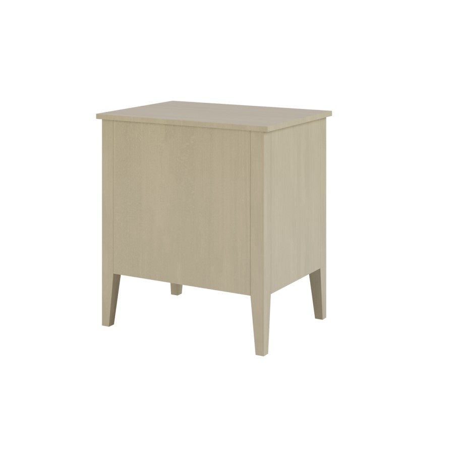 Light Wood 2 Drawer Bedside - Delilah 