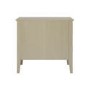 Wide Light Wood 2 Drawer Bedside - Delilah