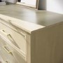 Wide Light Wood Chest of 6 Drawers - Delilah 