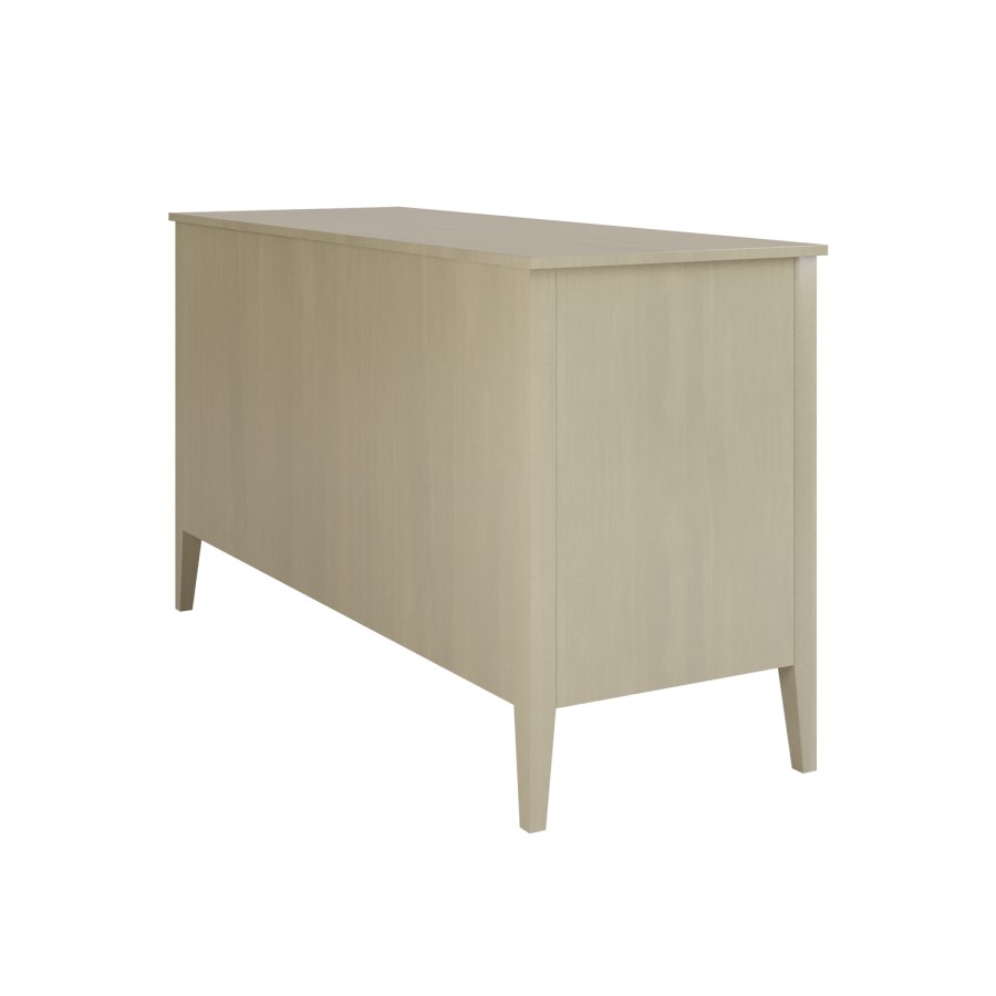 Wide Light Wood Chest of 6 Drawers - Delilah 