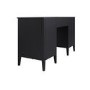 Black Office Desk with Drawers - Delilah 