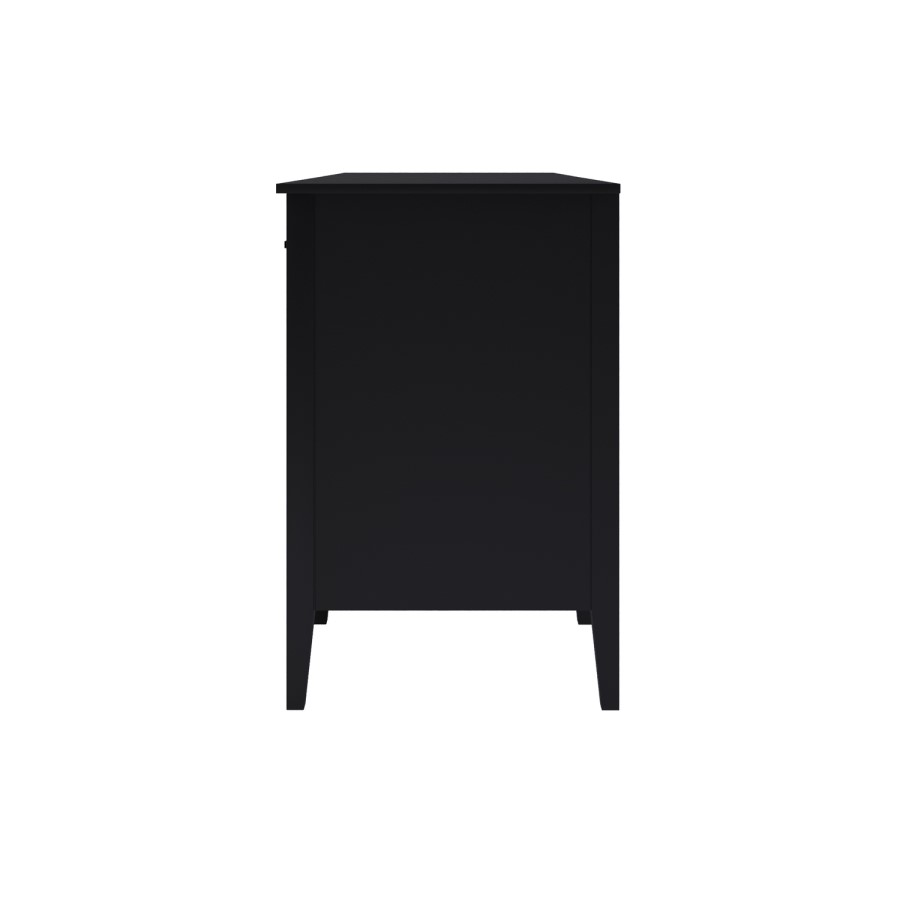 Black Office Desk with Drawers - Delilah 