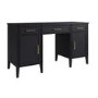 Black Office Desk with Drawers - Delilah 