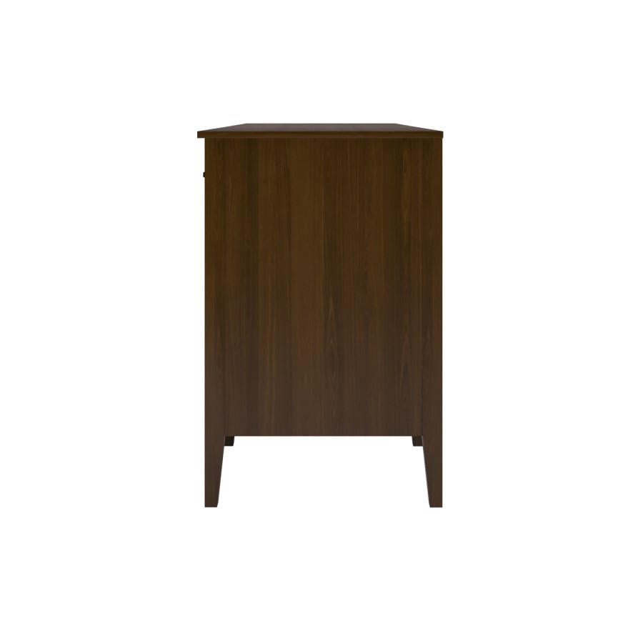 Walnut Office Desk with Drawers - Delilah 
