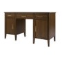 Walnut Office Desk with Drawers - Delilah 