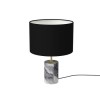 Black &amp; Grey Marble Table Lamp - Shipton
