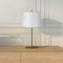 Frosted Glass & Dark Gold Table Lamp - Melsonby