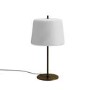 Frosted Glass & Dark Gold Table Lamp - Melsonby