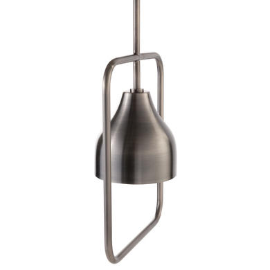 Silver Square Hoop Pendant Light - Alma