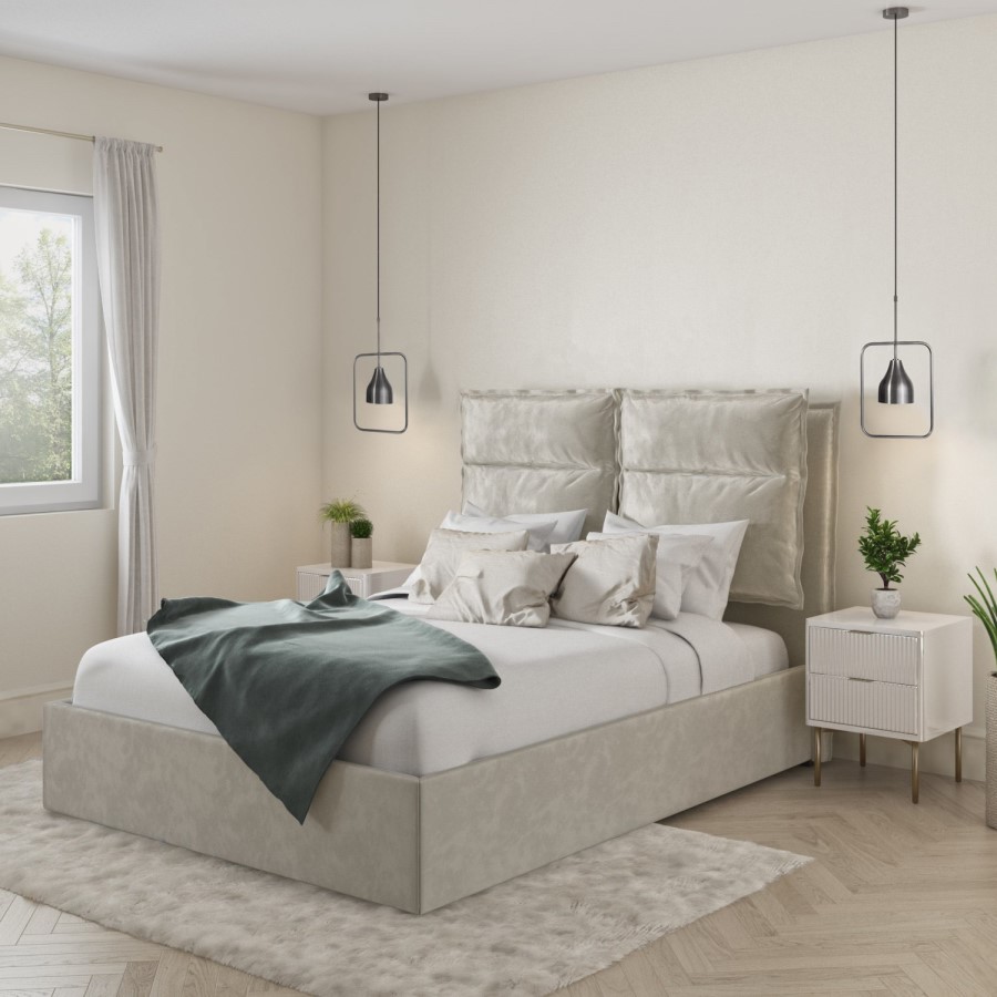 Silver Square Hoop Pendant Light - Alma
