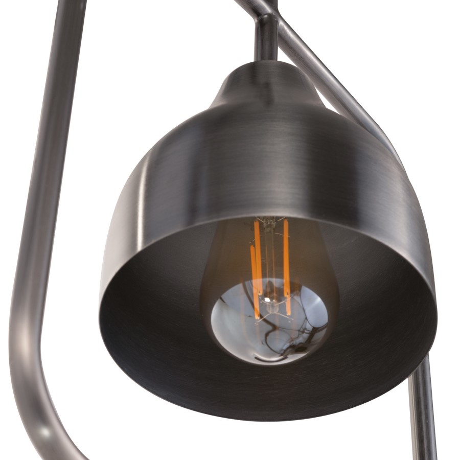 Silver Square Hoop Pendant Light - Alma