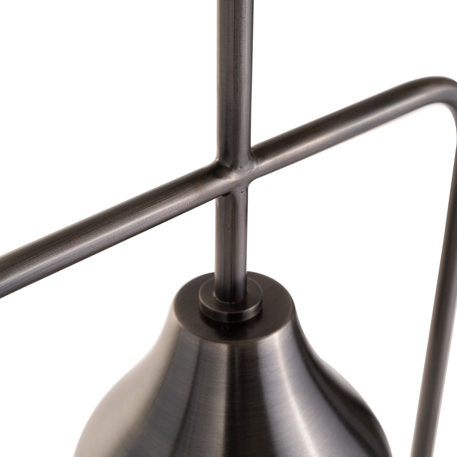Silver Square Hoop Pendant Light - Alma