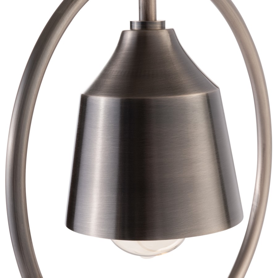 GRADE A1 - Silver Hoop Pendant Light - Alma
