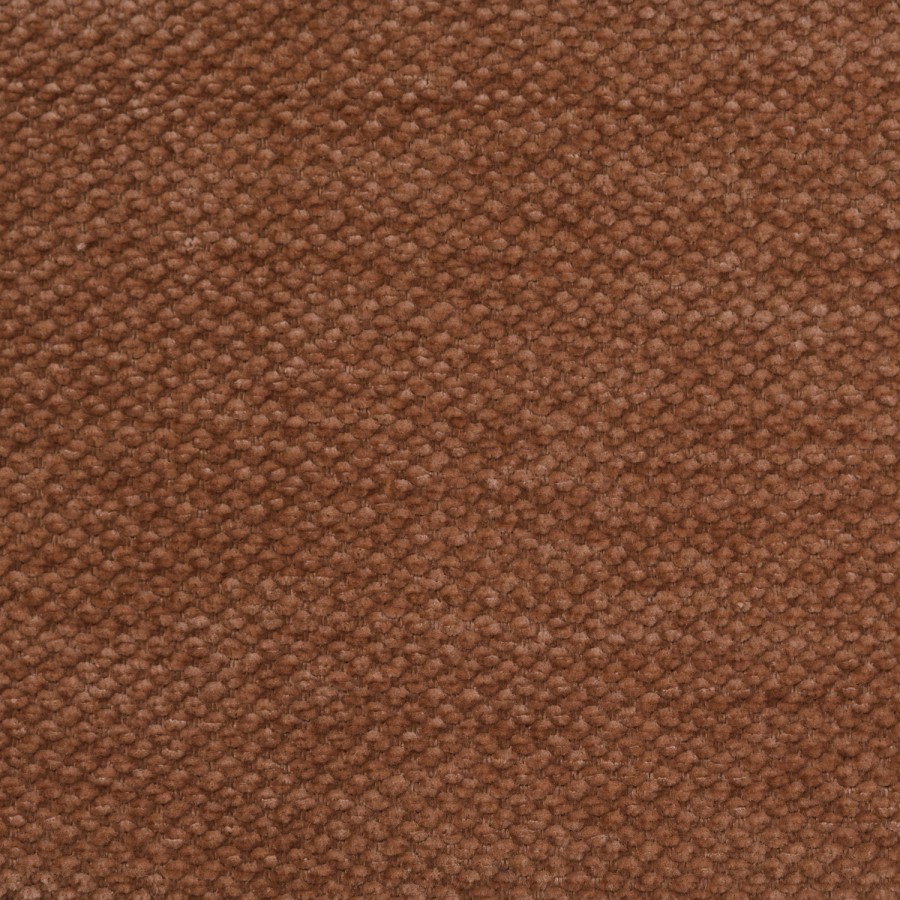 Burnt Orange Chenille Double Ottoman Bed with Pillow Headboard - Dune