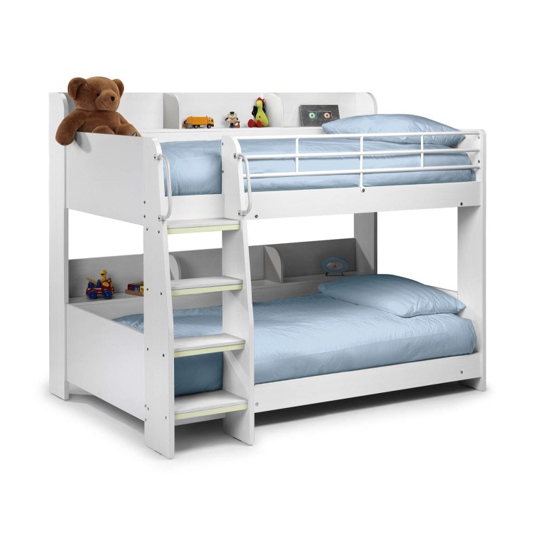 Julian Bowen Domino Kids White Bunk Bed