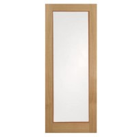Glazed Glass Panel Oak Prefinished Door - 1981 x 686 x 35mm - Wiltshire