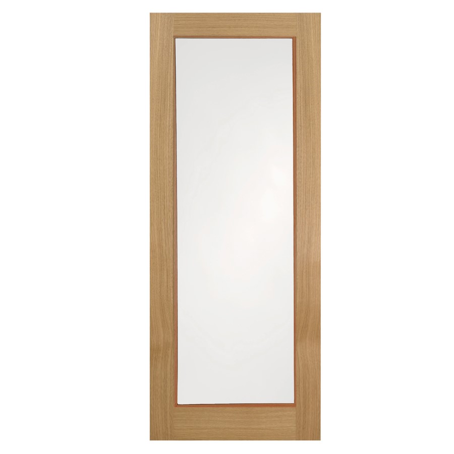 Glazed Glass Panel Oak Prefinished Door - 1981 x 686 x 35mm - Wiltshire