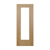 Oak Single Glass Panel Prefinished Door - 1981 x 686 x 35mm - Cotswold