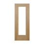 Oak Single Glass Panel Prefinished Door - 1981 x 686 x 35mm - Cotswold
