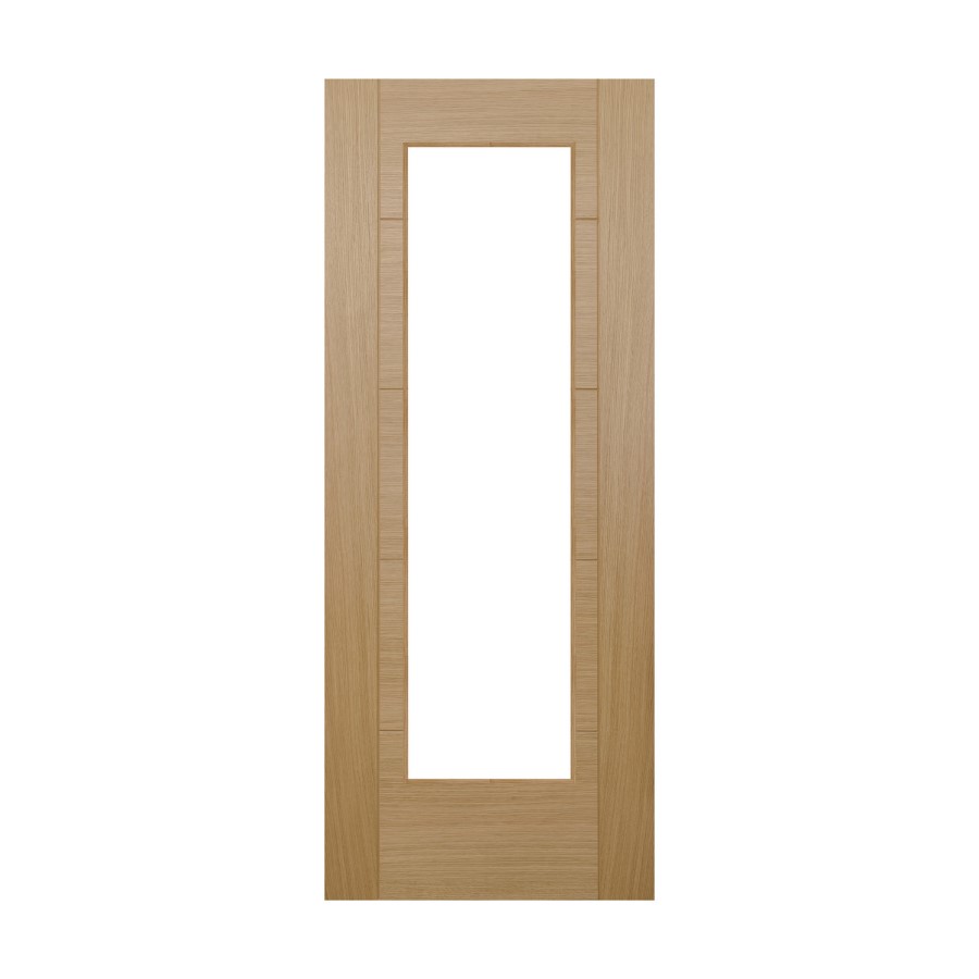 Oak Single Glass Panel Prefinished Door - 1981 x 686 x 35mm - Cotswold