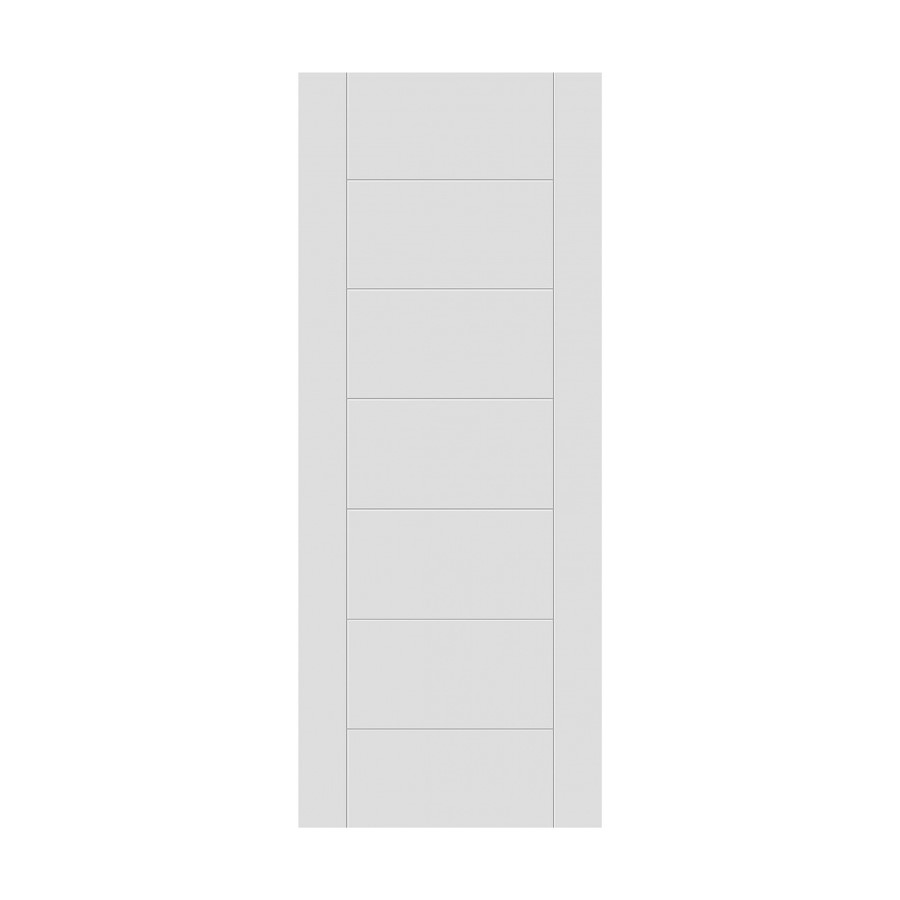 White Primed 7 Panel Fire Door - 1981 x 610 x 44mm - Corsica