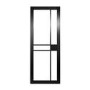 Black Naples Clear Crittall Effect Glazed Door - 1981 x 762 x 35mm