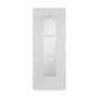 White Fully Finished 3 Panel Glazed Door - 1981 x 686 x 35mm - Capri