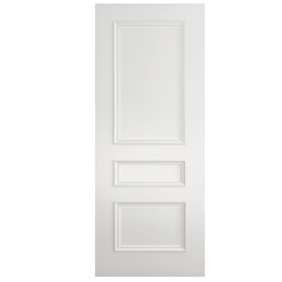 White Primed 3 Panel Internal Fire Door - 1981 x 610 x 44mm - Mayfair