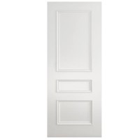 White Primed 3 Panel Internal Fire Door - 1981 x 610 x 44mm - Mayfair
