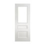 White Mayfair 2 Panel 1 Light Glazed Door - 1981 x 610 x 35mm