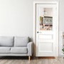 White Mayfair 2 Panel 1 Light Glazed Door - 1981 x 610 x 35mm