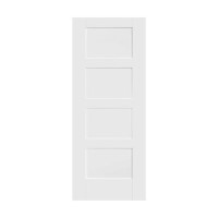 White Contemporary 4 Panel Fire Door - 1981 x 762 x 35mm