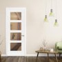 White Contemporary 4 Light Clear Glazed - 1981 x 686 x 35mm