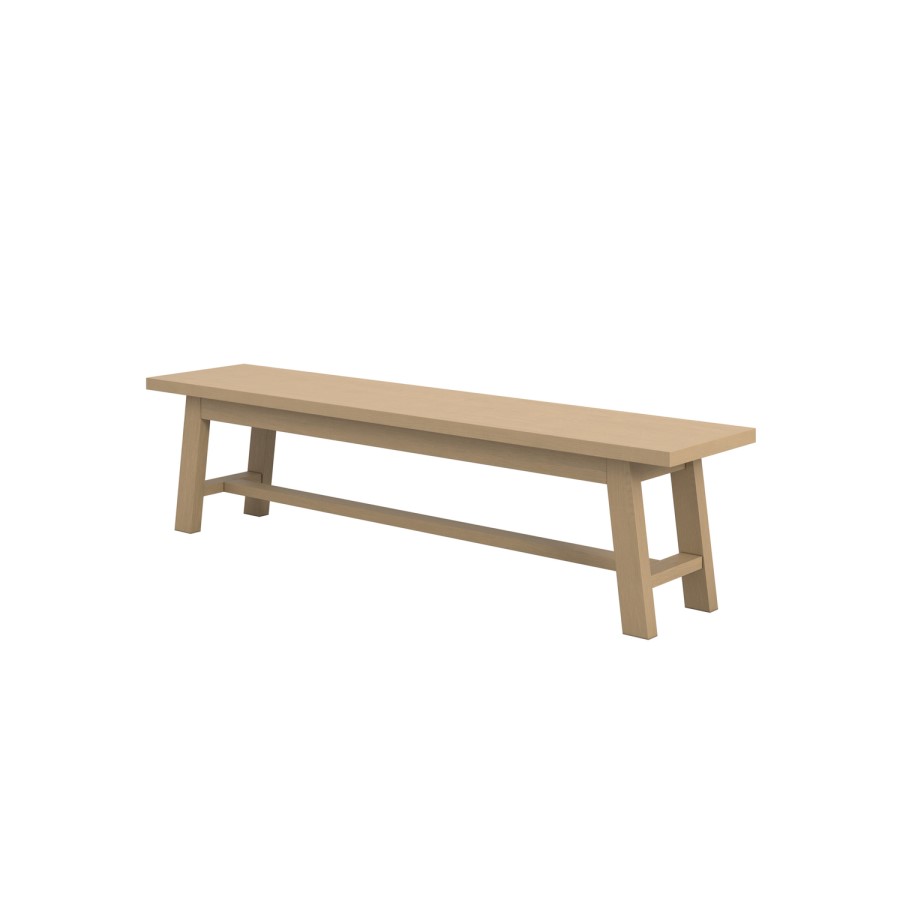 Large Oak Dining Bench - Seats 3 - Bourton