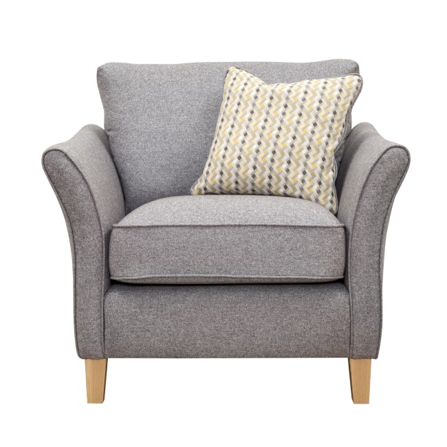 Darwin Armchair in Grey Fabric