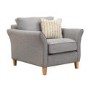 Darwin Armchair in Grey Fabric