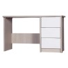 GRADE A1 -  Avola 3 Drawer Dressing Table in Champagne with Cream Gloss